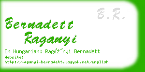 bernadett raganyi business card